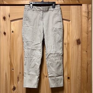 EUC J. Crew Cropped Tan Chinos Women’s Pants size 00